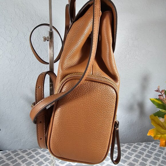 Michael Kors Jet Set Medium Pebbled Leather Backpack NWOT - Picture 7 of 13